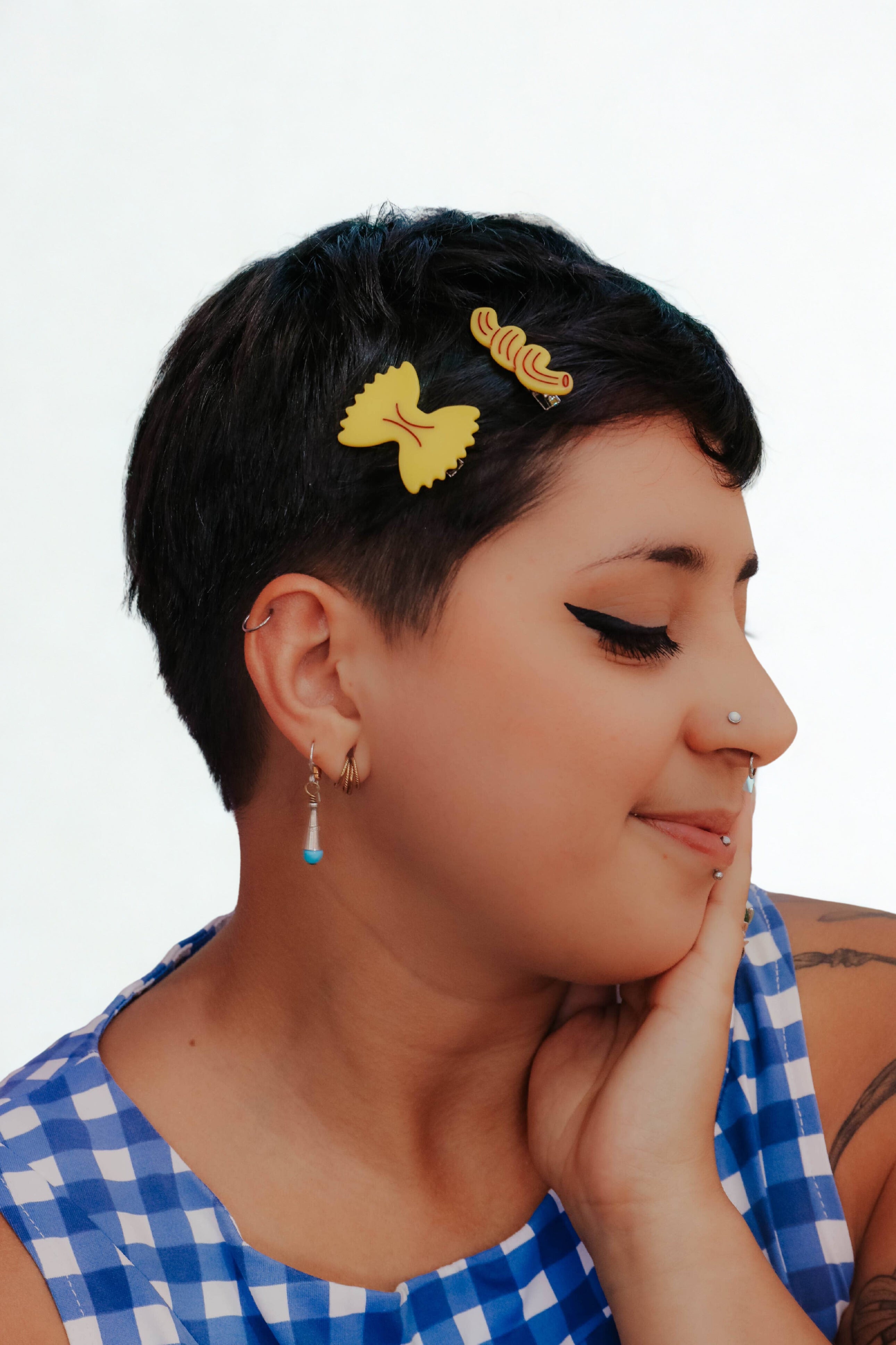 The Peach Fuzz - Noodle Mix Hair Clips