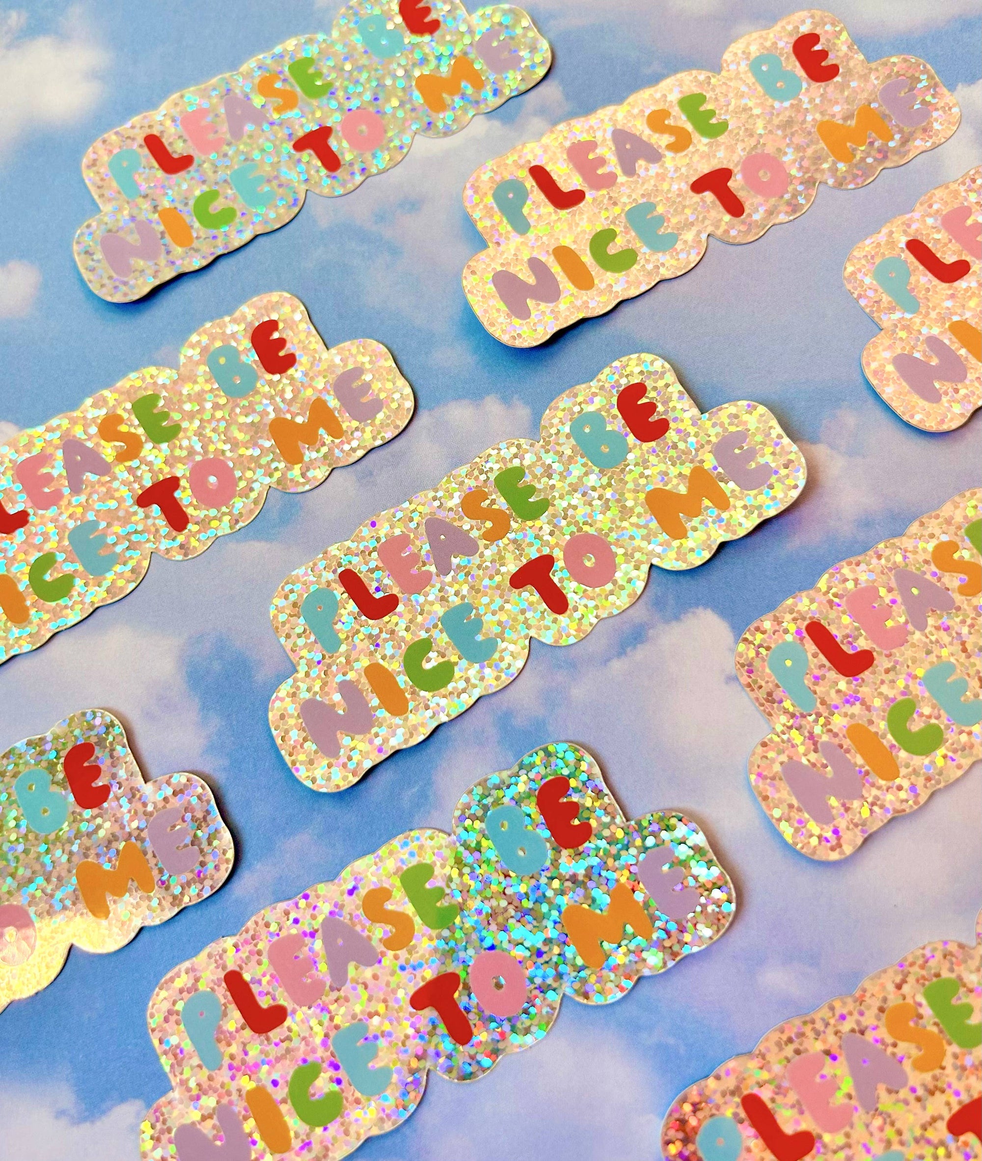 The Peach Fuzz - Please Be Nice To Me Sticker