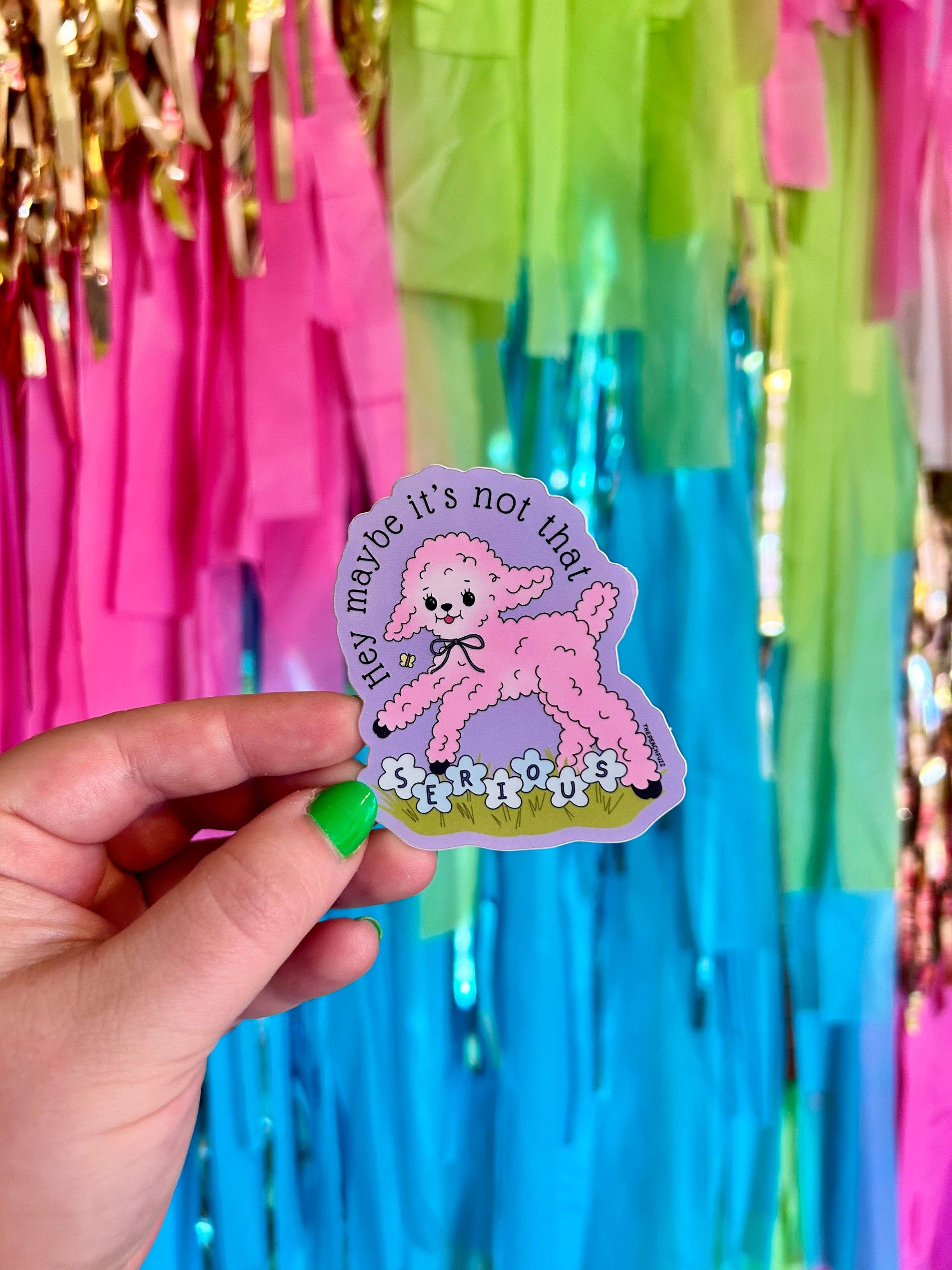 The Peach Fuzz - Not That Serious Sticker