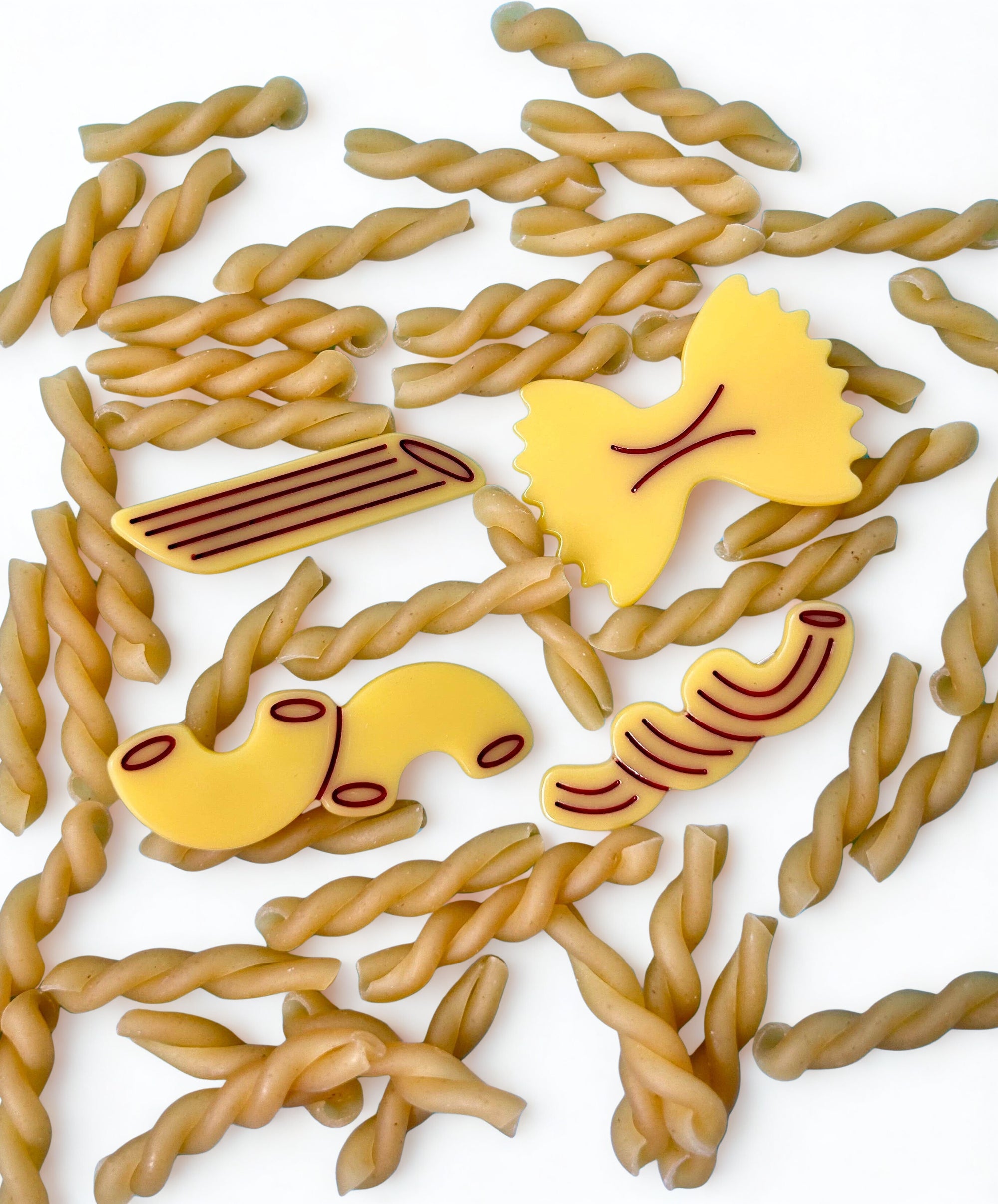 The Peach Fuzz - Noodle Mix Hair Clips