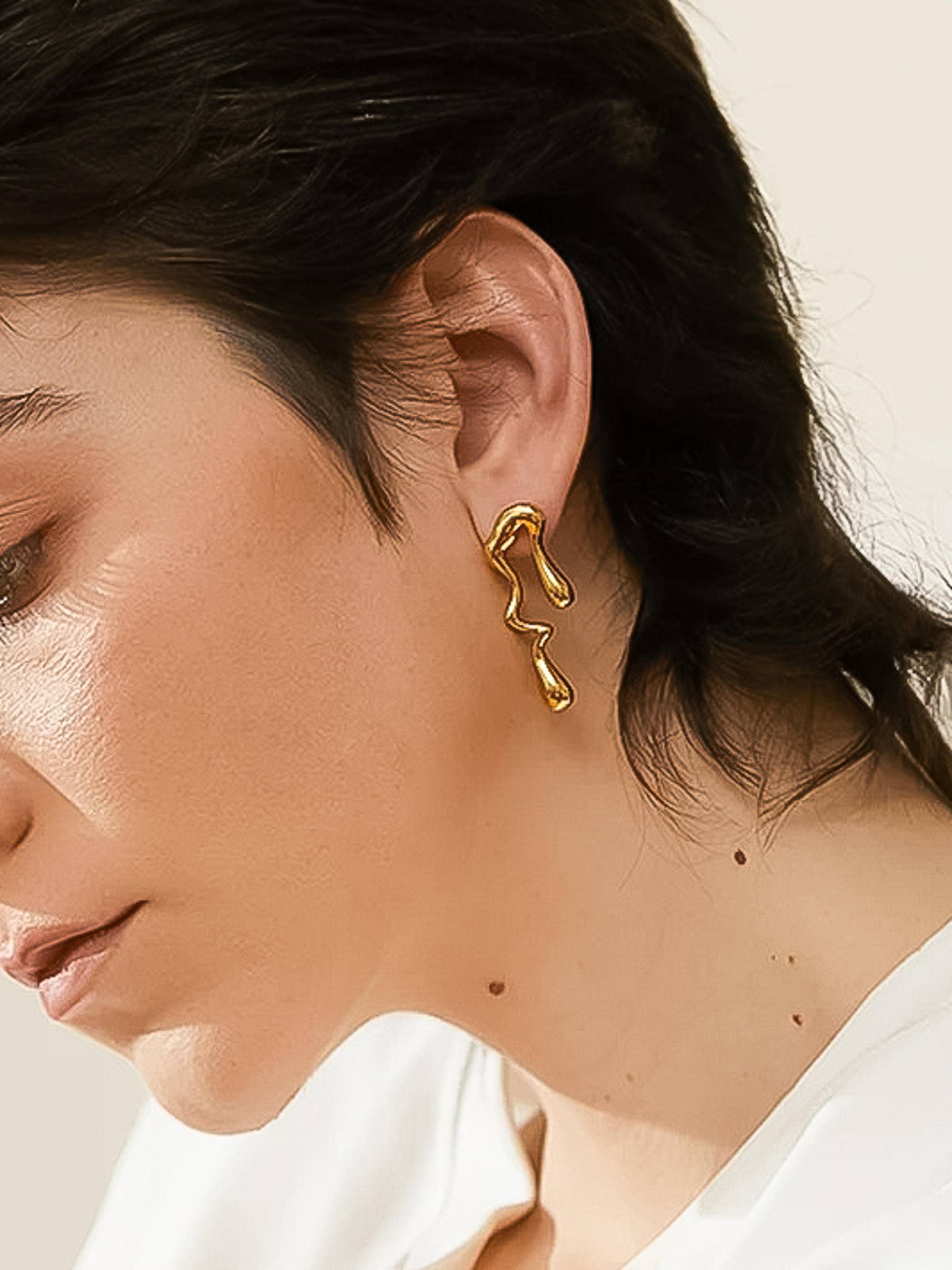 Flânerie - Roma Melted Earrings