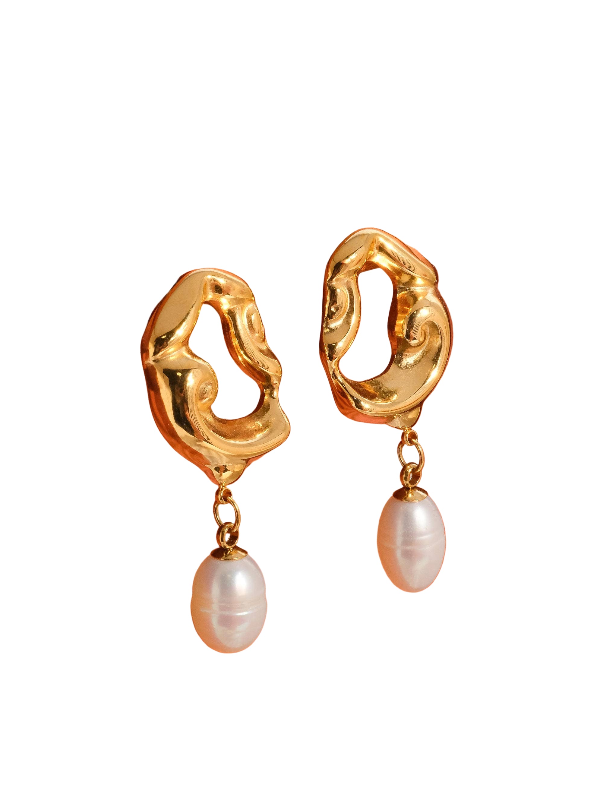 Flânerie - Nerissa Abstract Pearl Earring