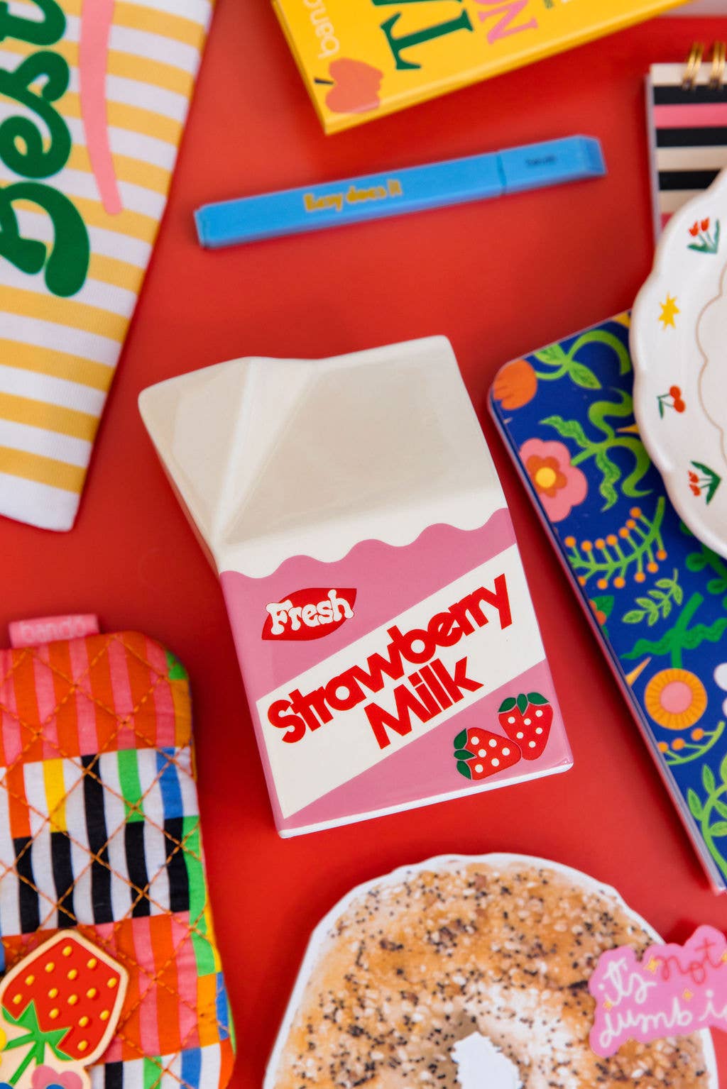 Strawberry Milk Vase by Ban.do