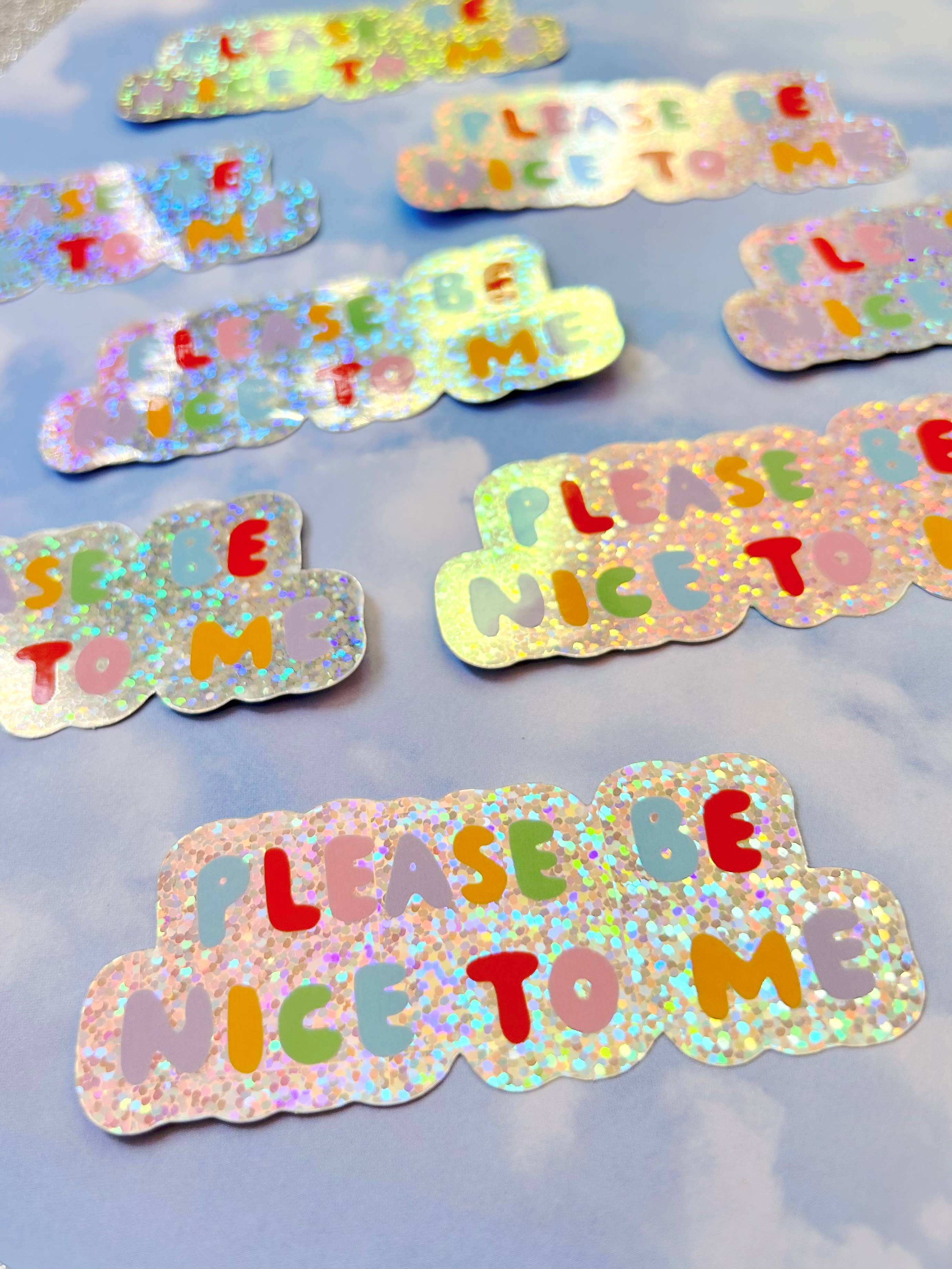 The Peach Fuzz - Please Be Nice To Me Sticker