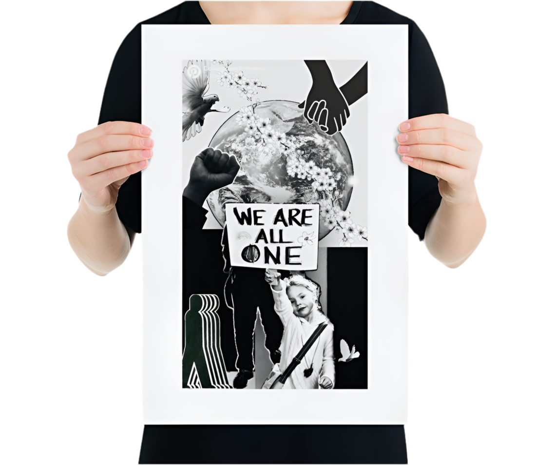 Mixed Mini - We Are All One Art Print