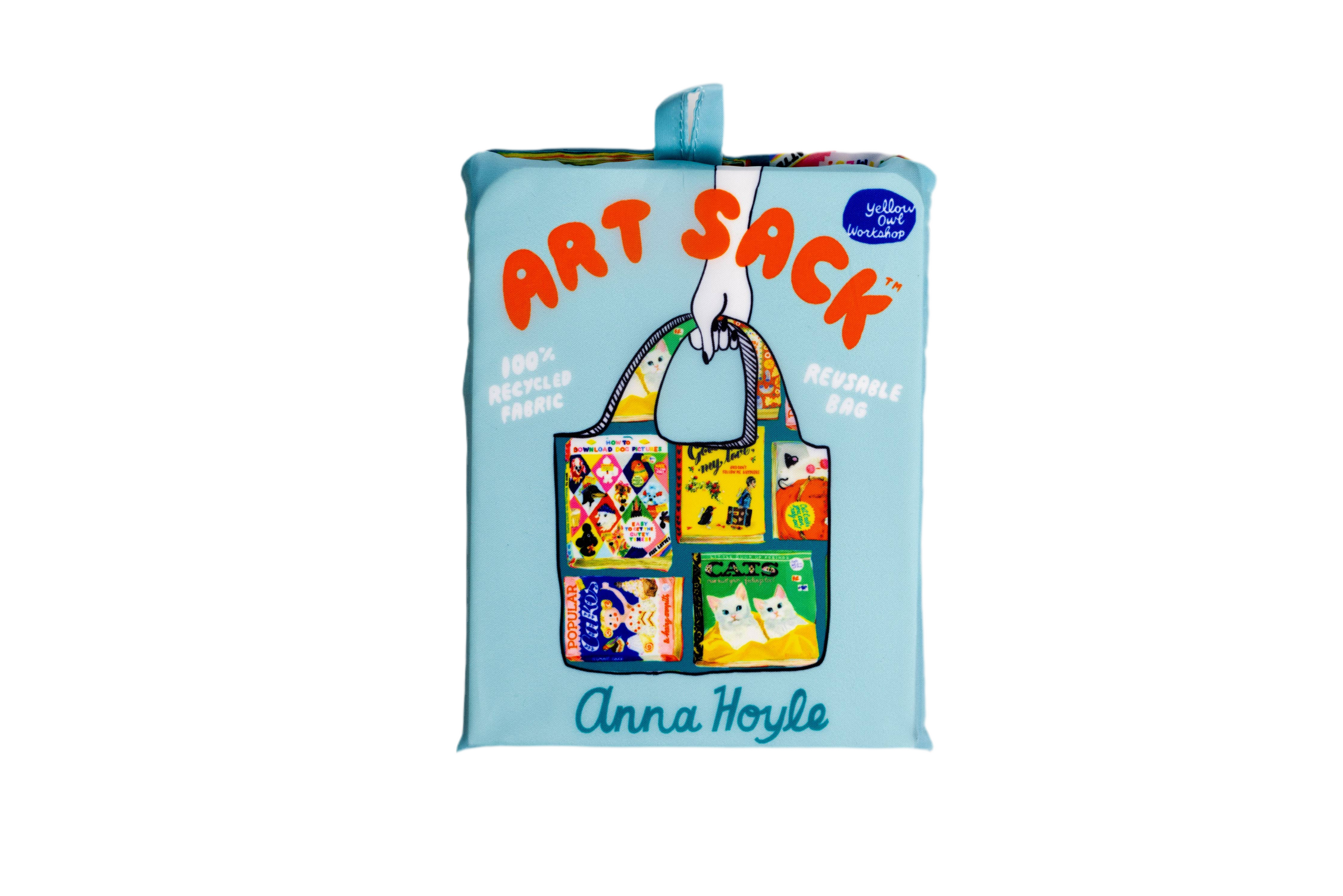 Yellow Owl Workshop - Useless Books Art Sack® by Anna Hoyle - Reusable Tote