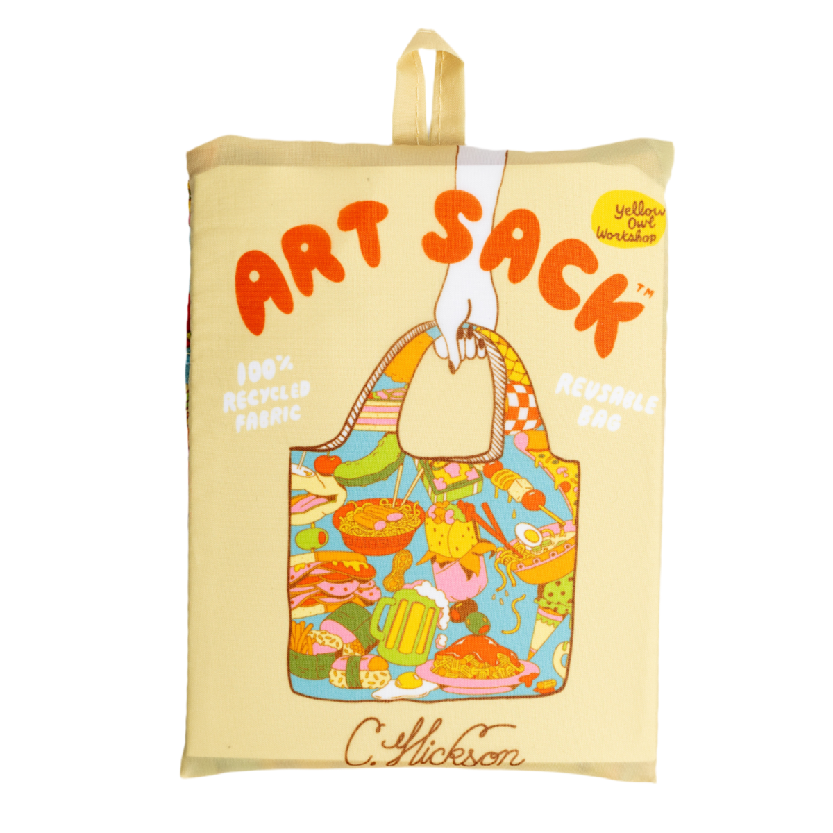 Yellow Owl Workshop - Gourmand Art Sack® by Clay Hickson - Reusable Foodie Tote