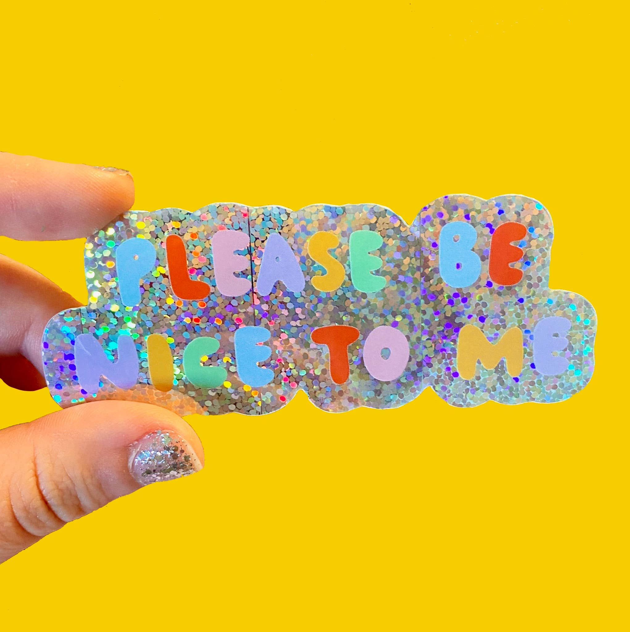 The Peach Fuzz - Please Be Nice To Me Sticker