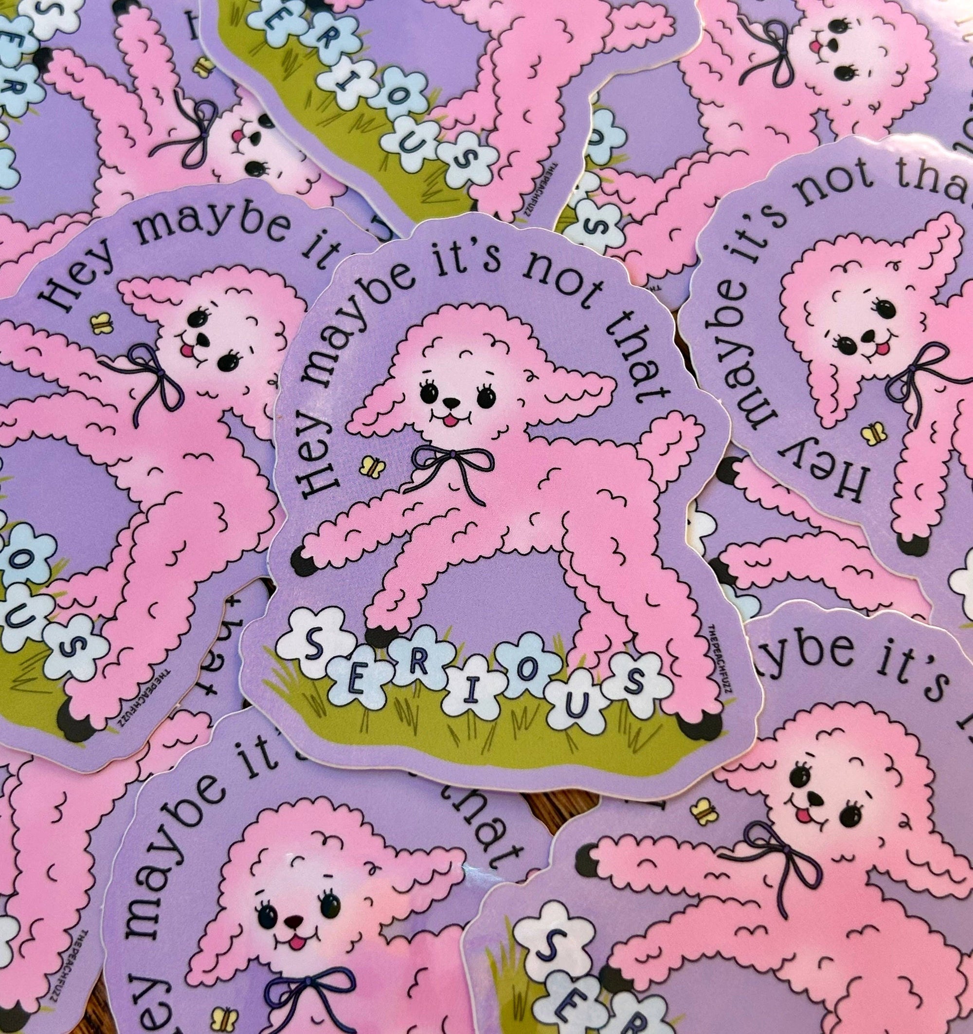 The Peach Fuzz - Not That Serious Sticker